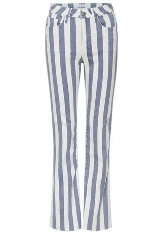 le crop mini boot - blue stripes