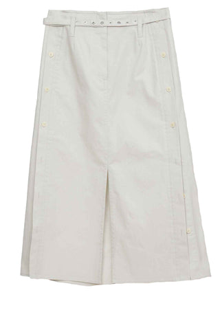 belted utility skirt - cement