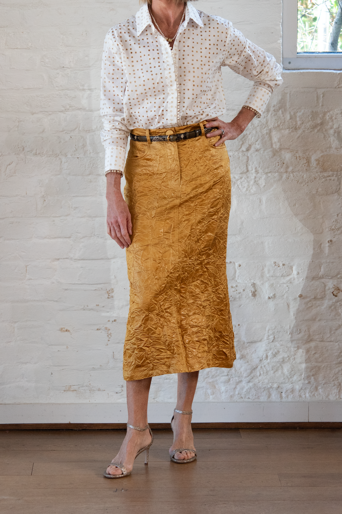 layan skirt - mustard