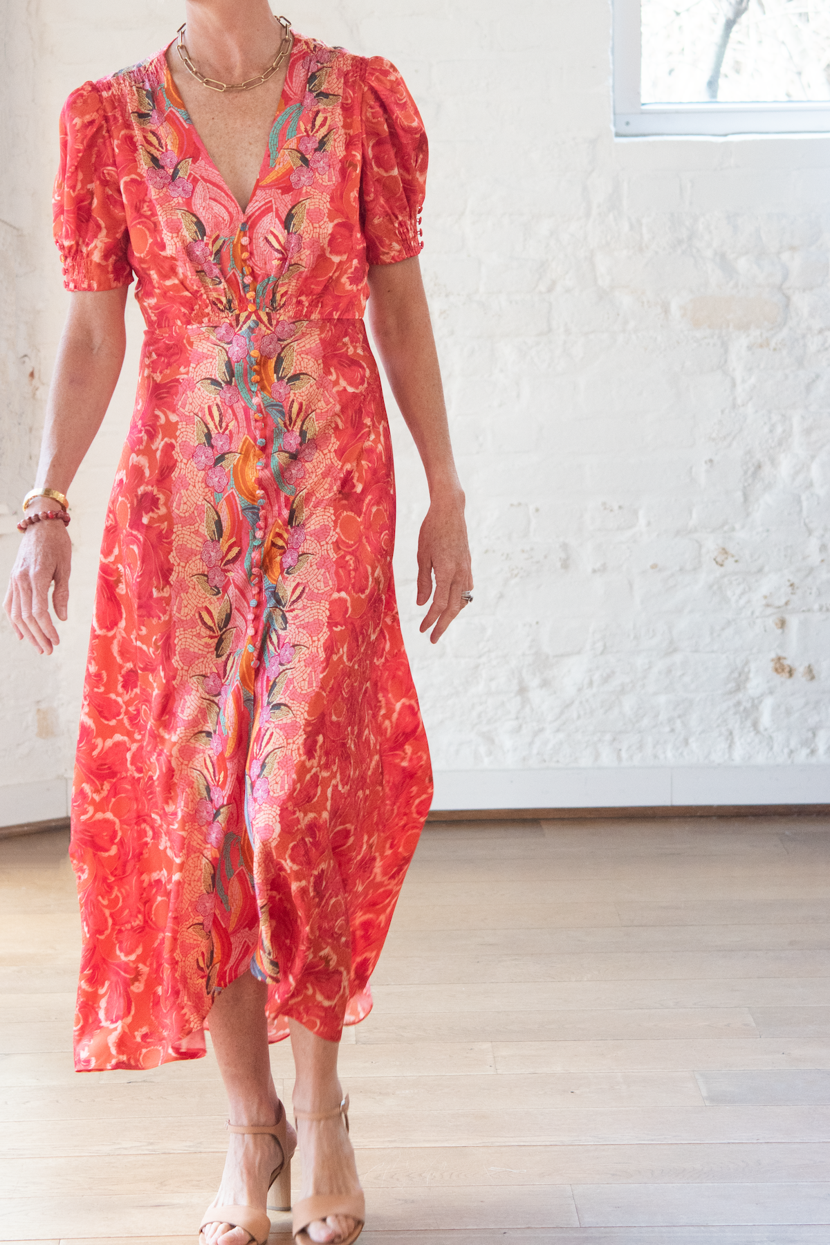 lea long dress - traceri mosaic
