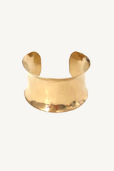brass metal formed cuff - 1.5"