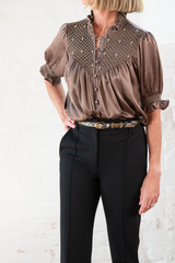 jane belt - brown snakeskin
