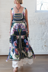 sena dress - black multicolor