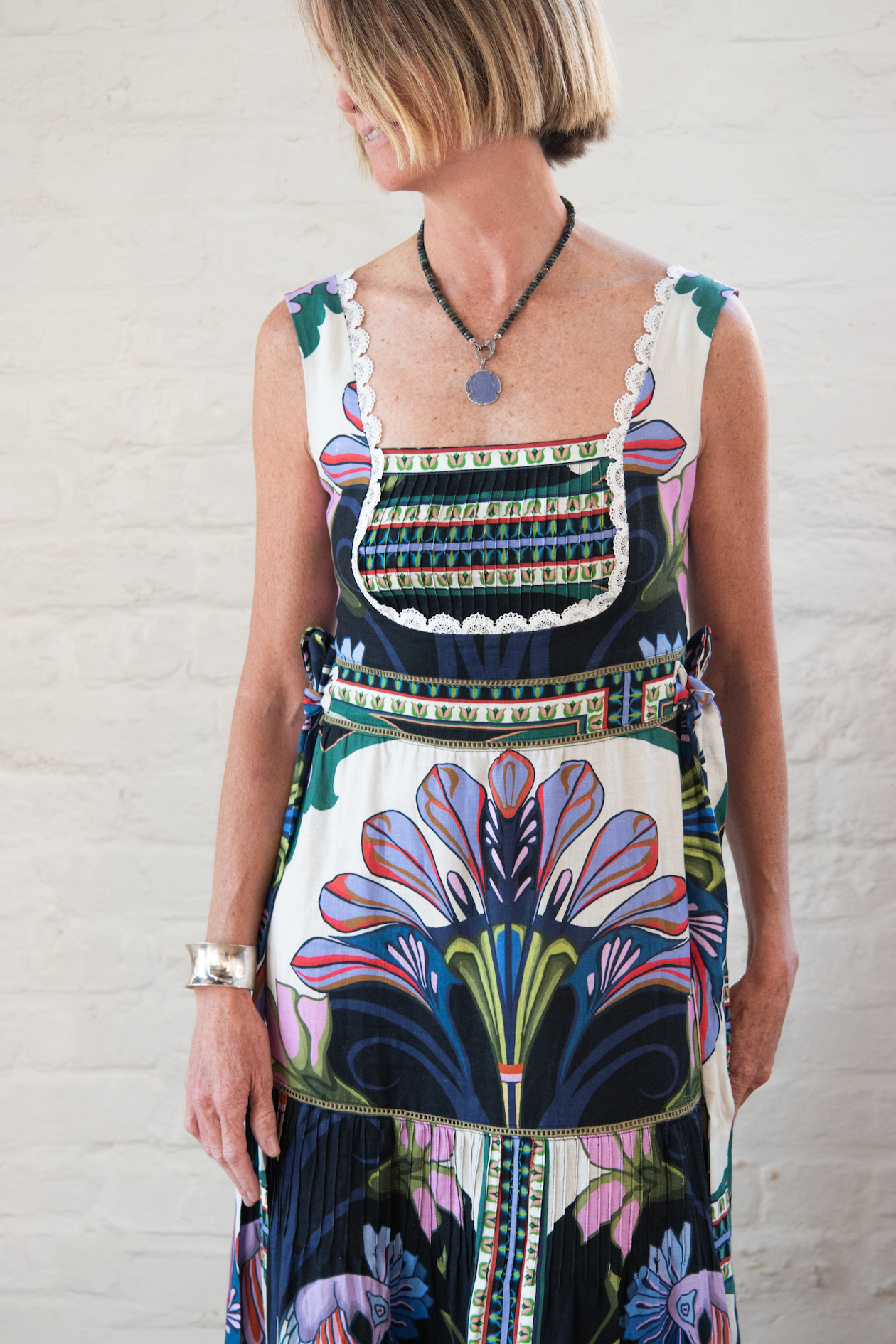 sena dress - black multicolor