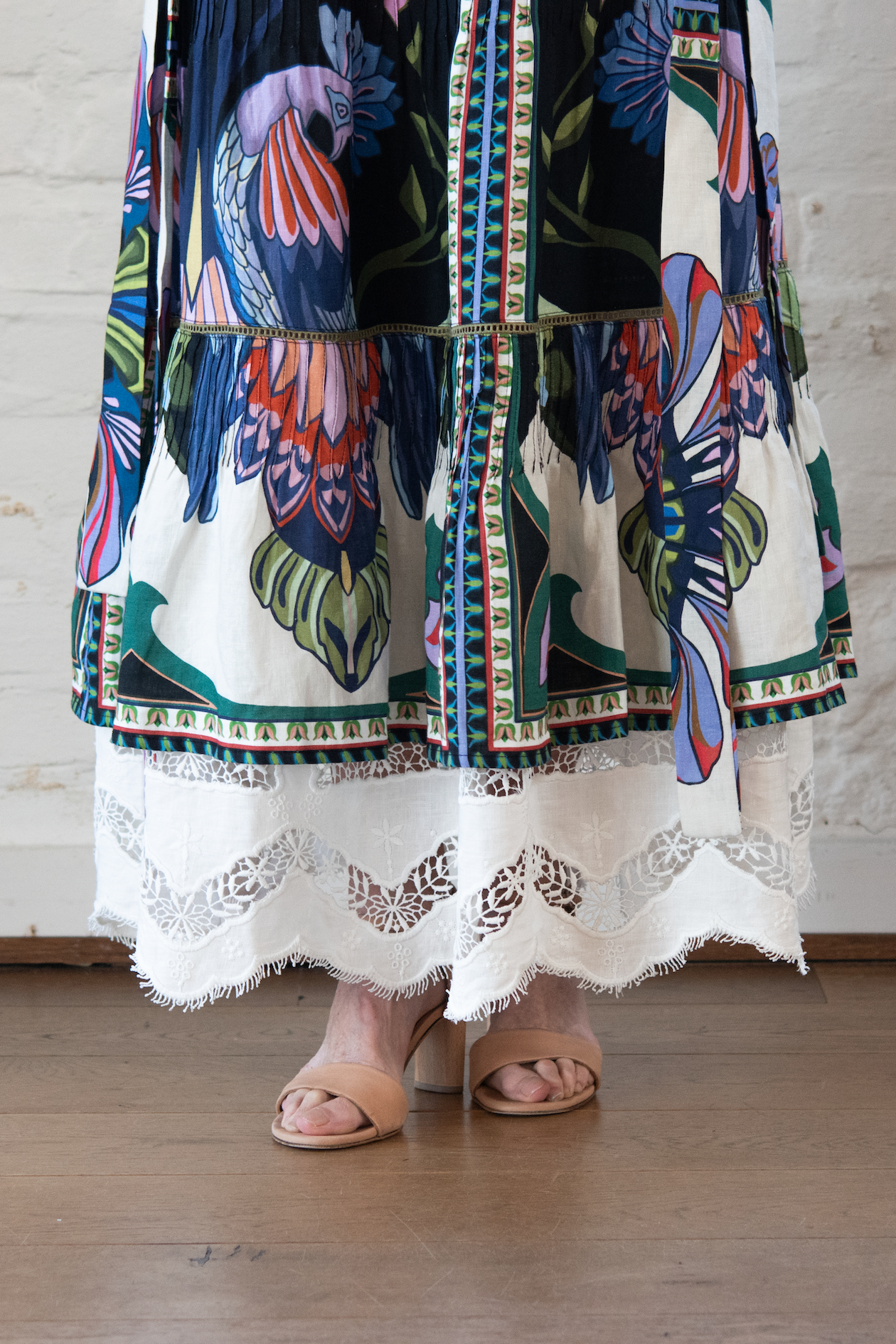 sena dress - black multicolor