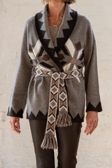 miko terre nueve sweater- taupe