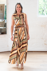 anabella dress - geo scarf print