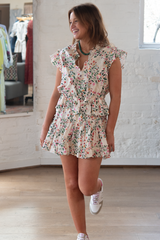 iliana dress - spring ditsy cotton