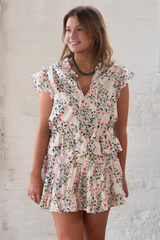 iliana dress - spring ditsy cotton