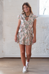 iliana dress - spring ditsy cotton
