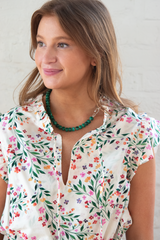 iliana dress - spring ditsy cotton
