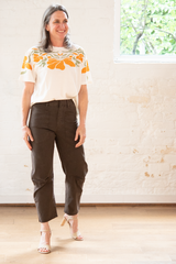 shon pants - chocolate brown