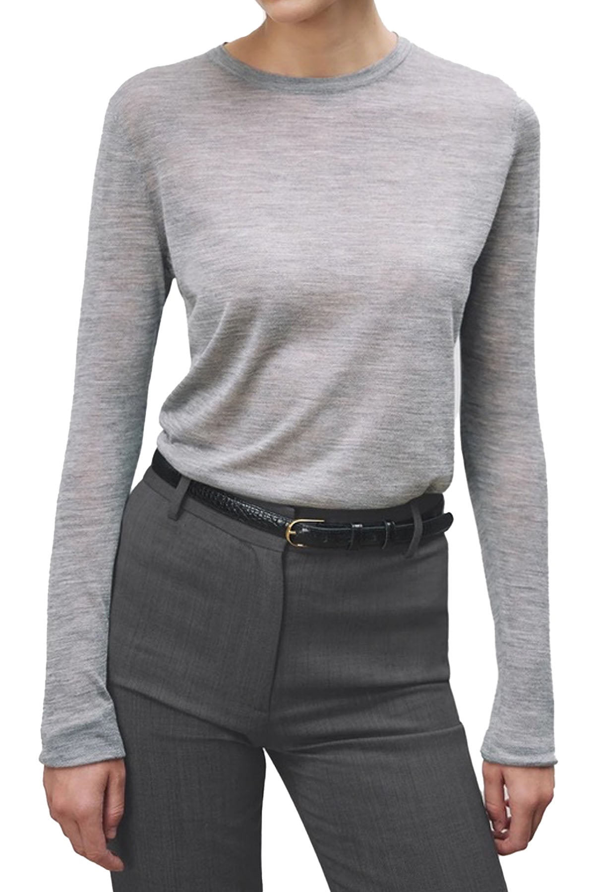 candice sweater - light grey melange
