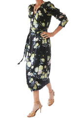 franca dress - black brighton floral