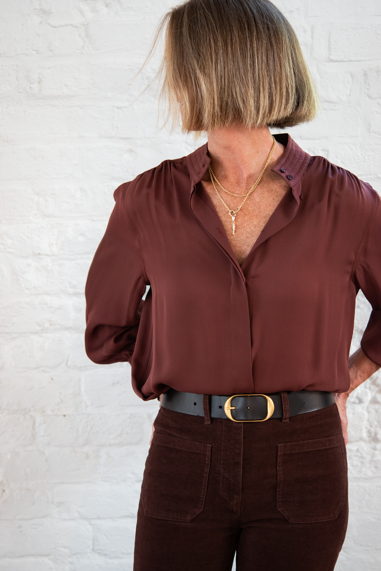 florence pant - cabernet