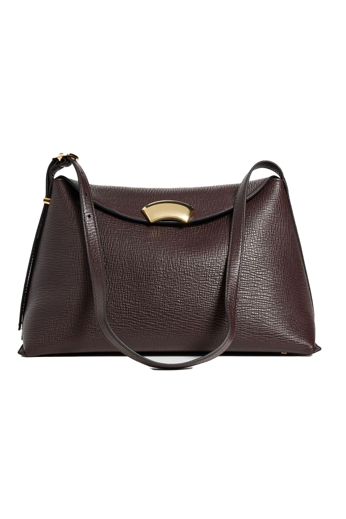 id soft shoulder bag - dark chocolate