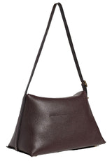 id soft shoulder bag - dark chocolate