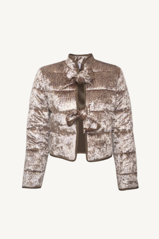 opale puffer jacket with bows - opale