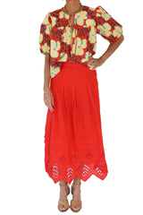 luis skirt - scarlet eyelet