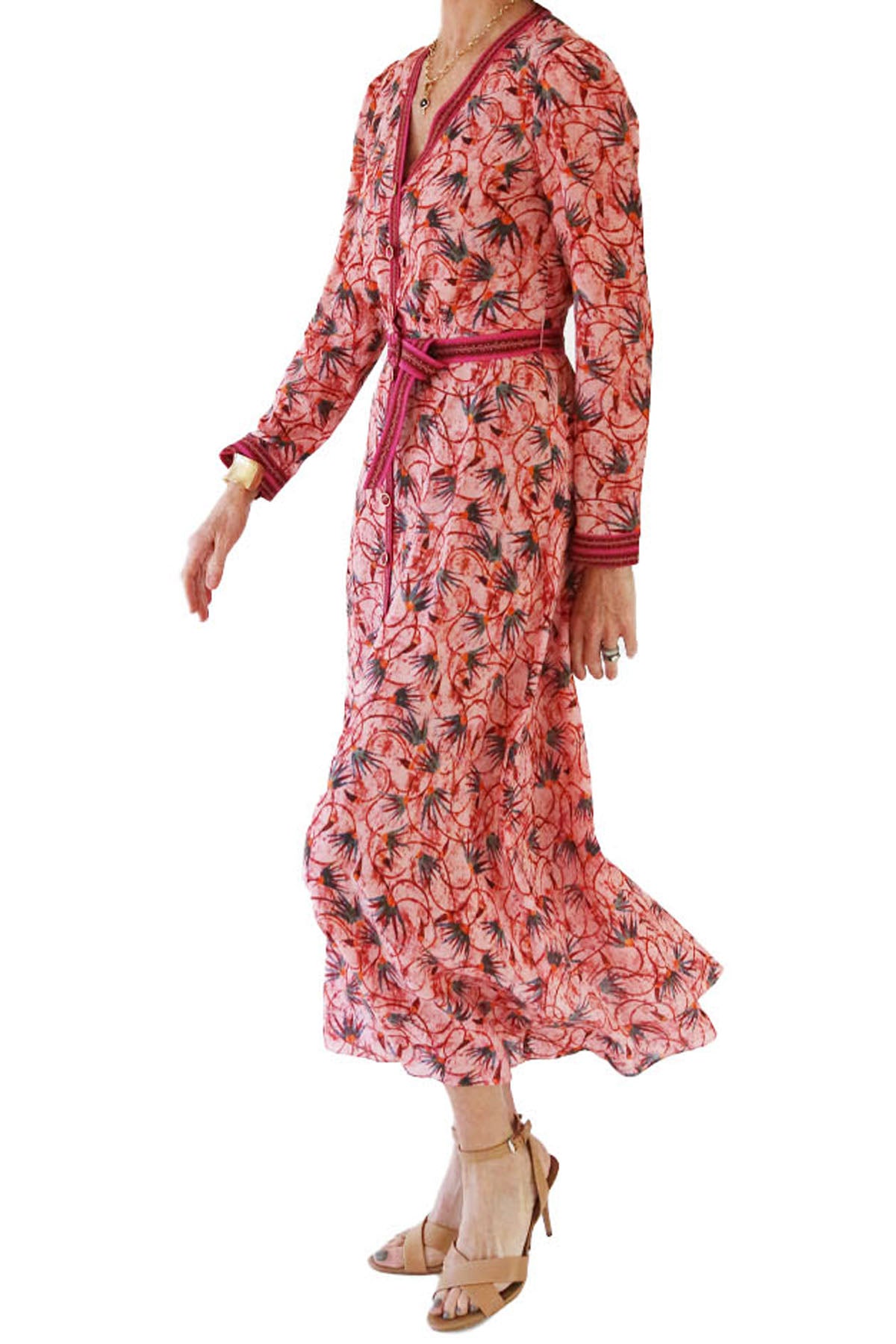 lea shirt dress - padma hibiscus placement