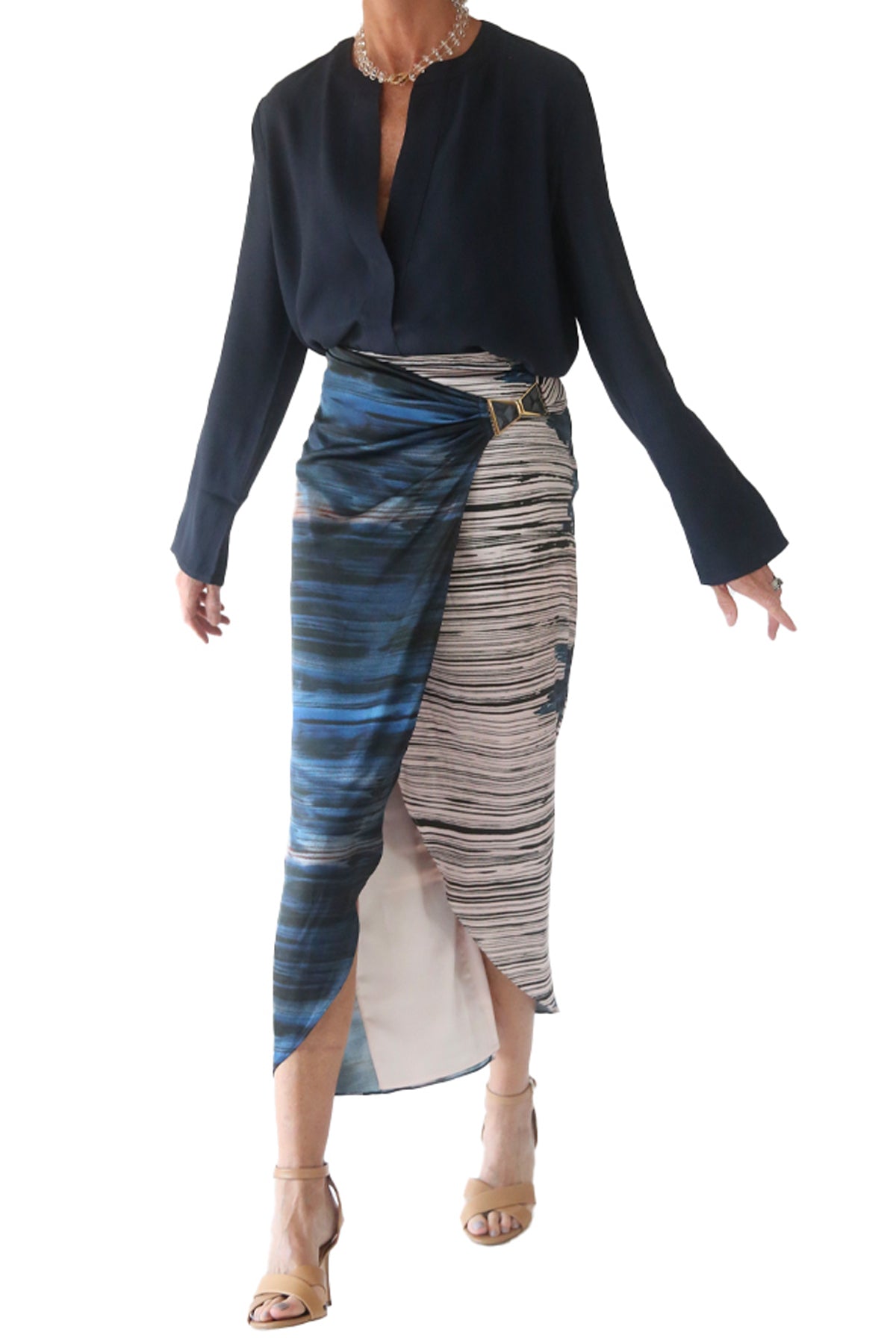 lily blouse - navy
