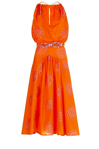 daila dress - orange/lilac