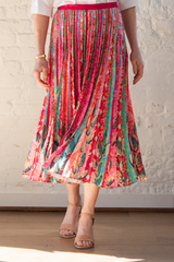 kim skirt - mosaic stripe