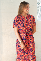 vicki dress - harvest coral