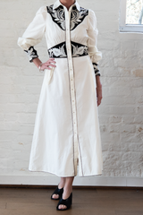 mariposa long dress - vanilla