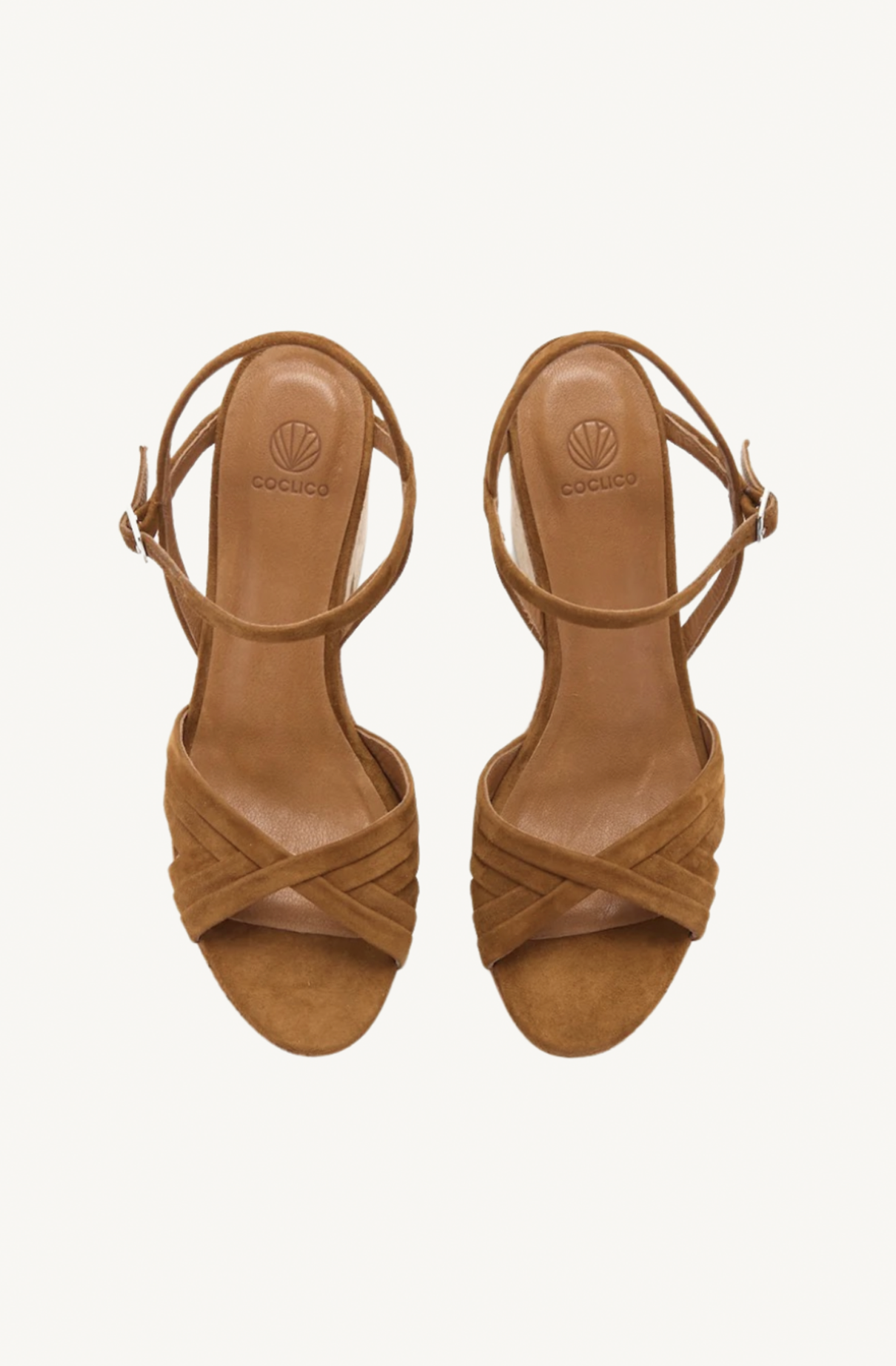 bee wedge - suede russet