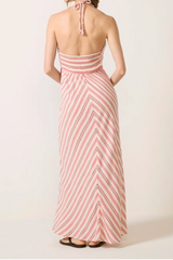 maggie dress - dusty pink stripe