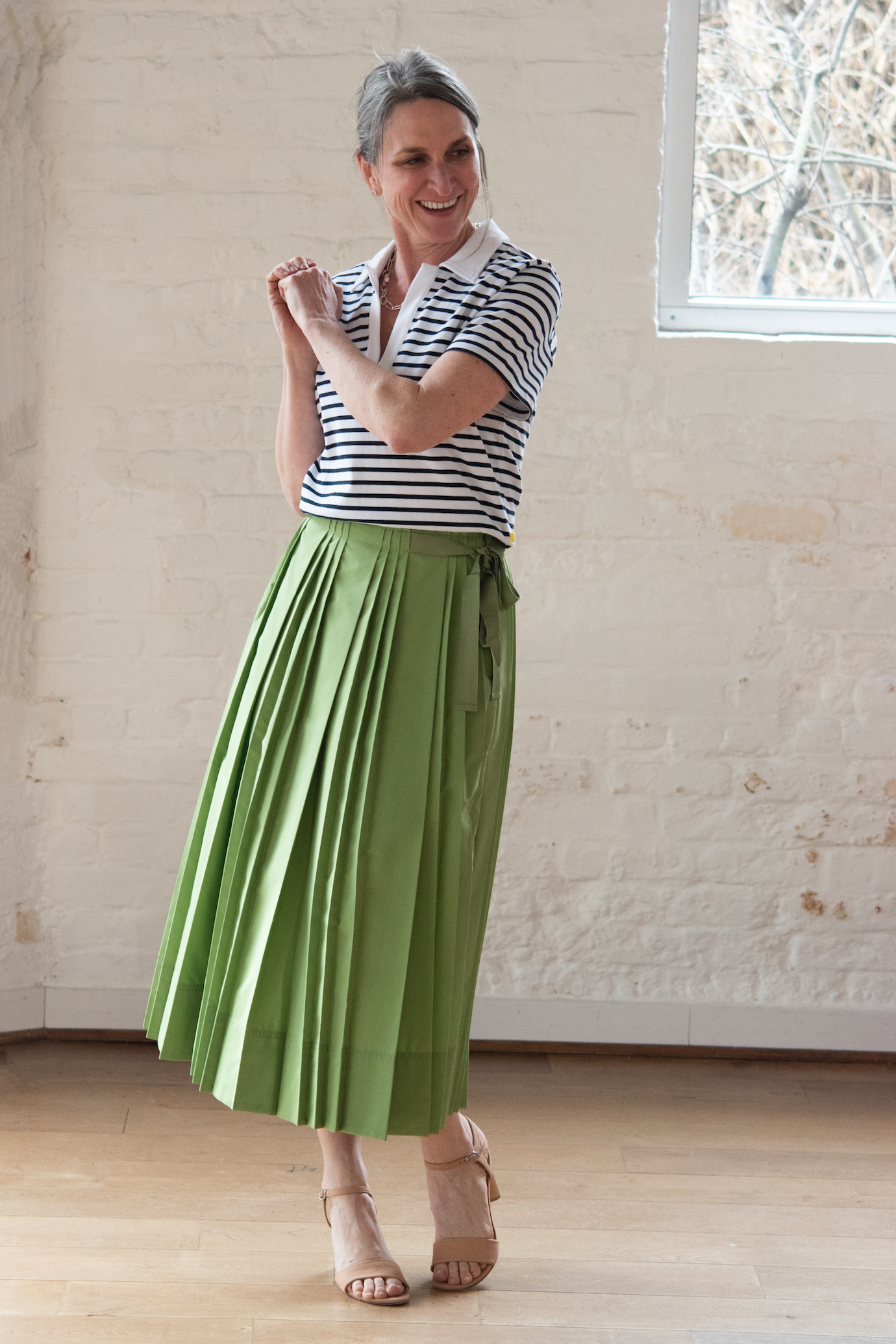 shayla skirt - meadow green