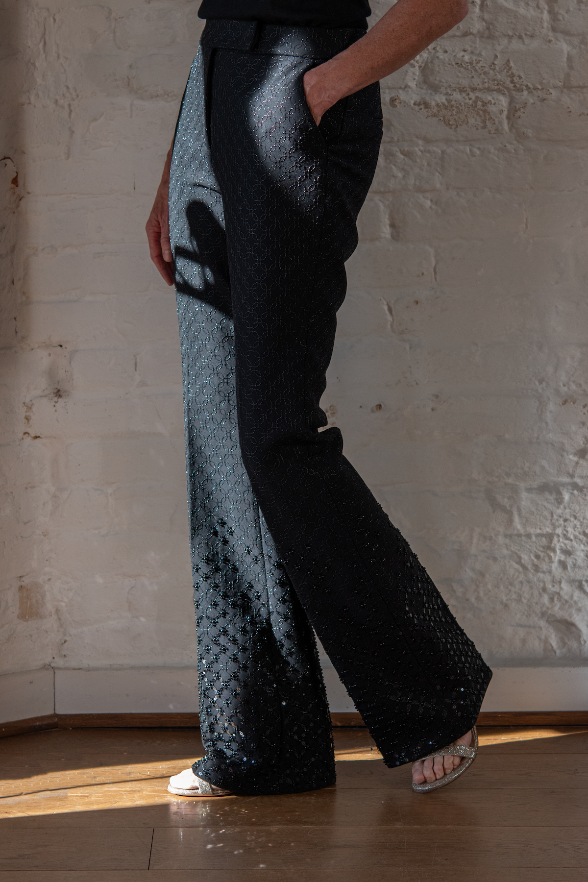 sparkling emotions pants - pure black