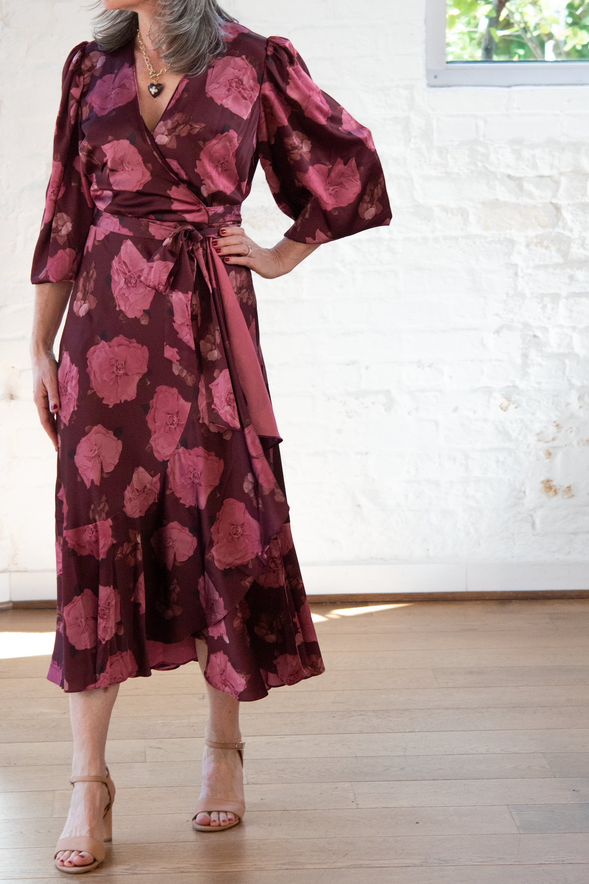 blaire dress - mahogany multi