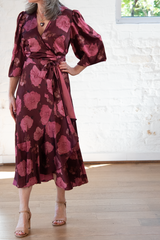 blaire dress - mahogany multi