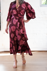 blaire dress - mahogany multi