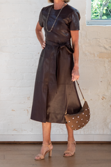 lune bag - choco bar w/studs