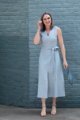 reinella dress - powder blue