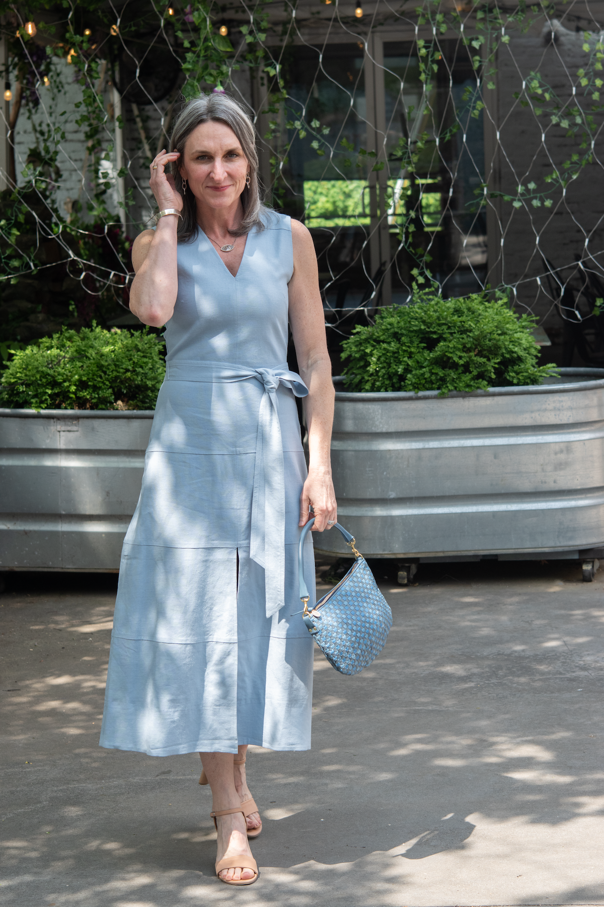 reinella dress - powder blue
