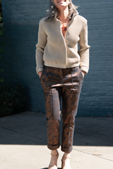 garmet pant - metallic ocher