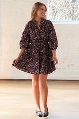 trinidad mini dress - mira floral wine tasting