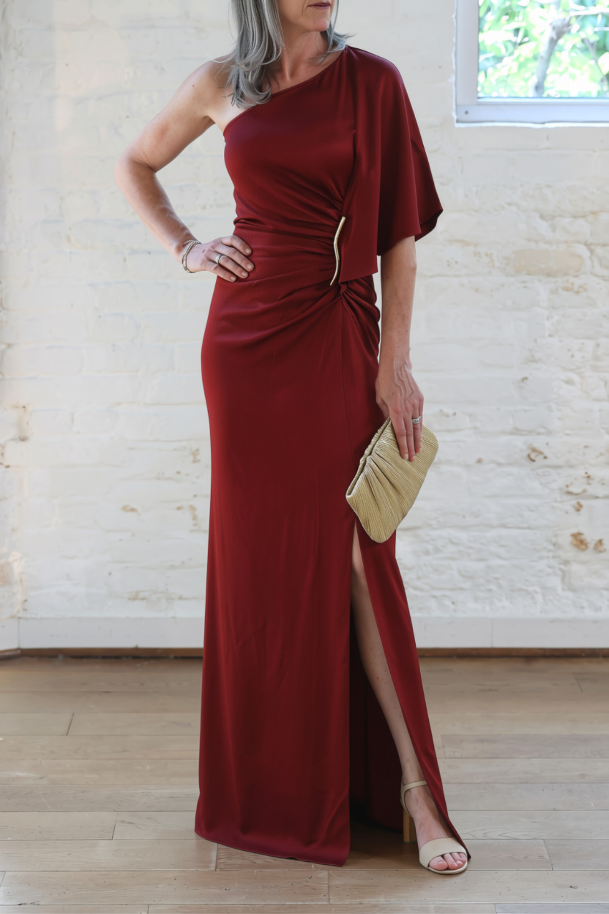 doli dress - burgundy
