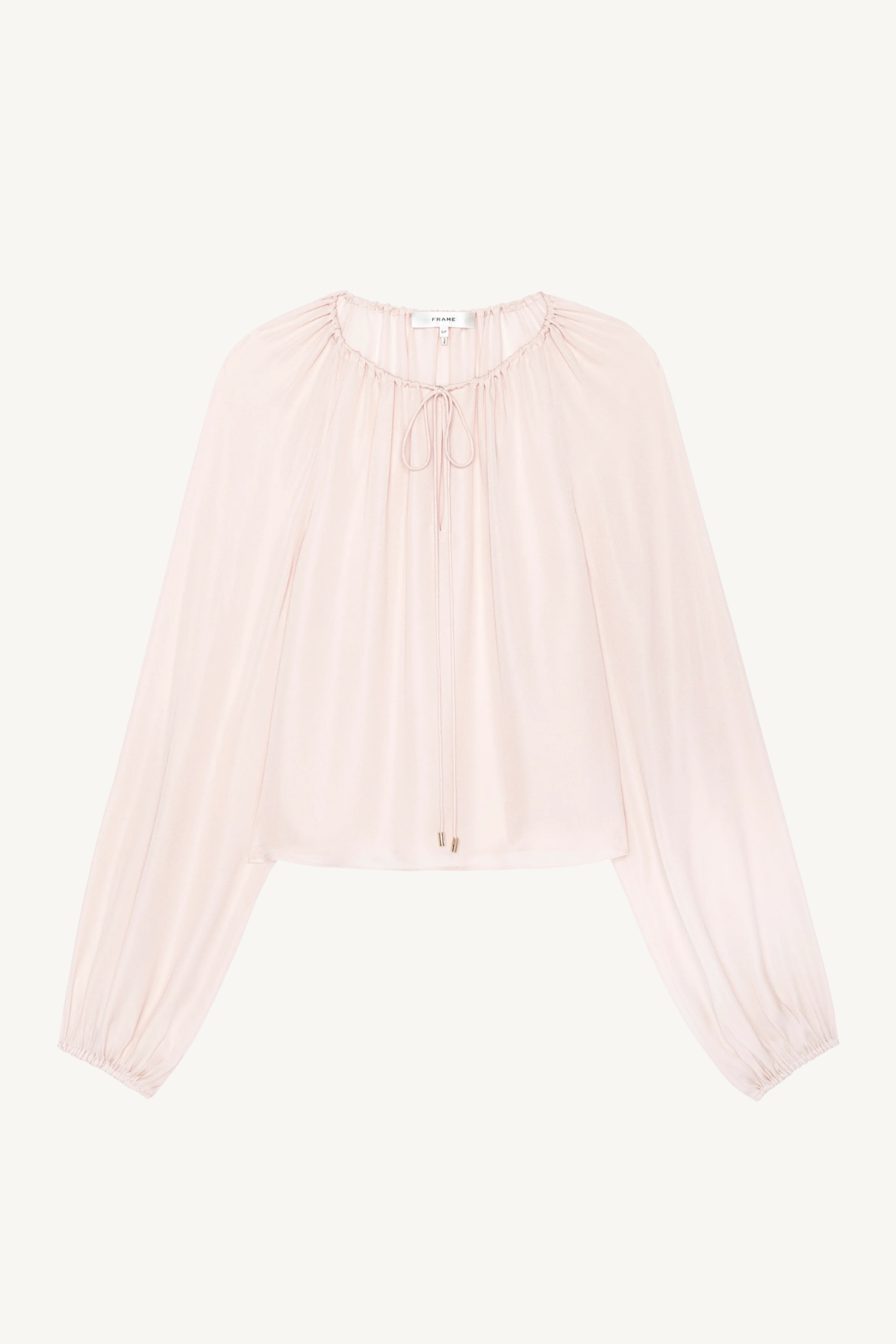 silk balloon blouse - taffy