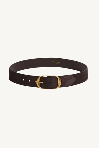 nili combo belt - espresso with antique brass