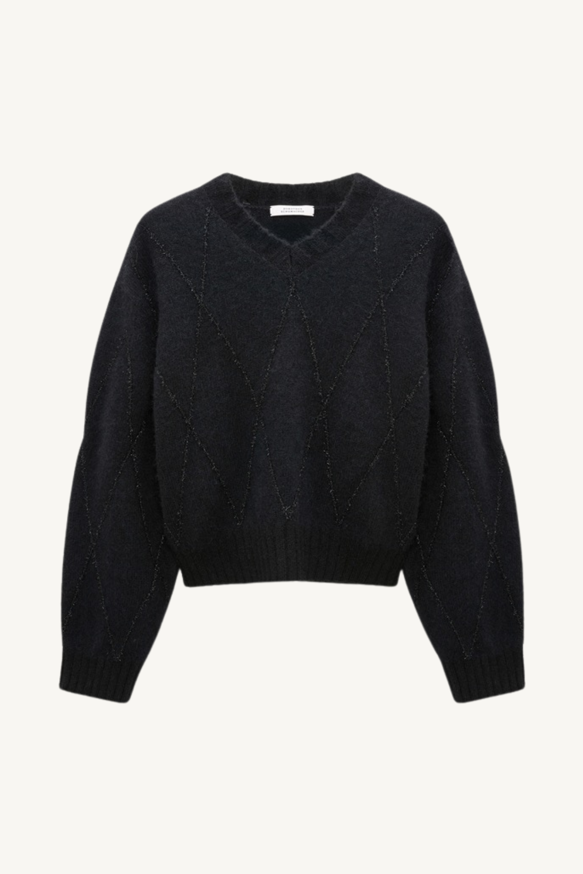 bold structure pullover - black