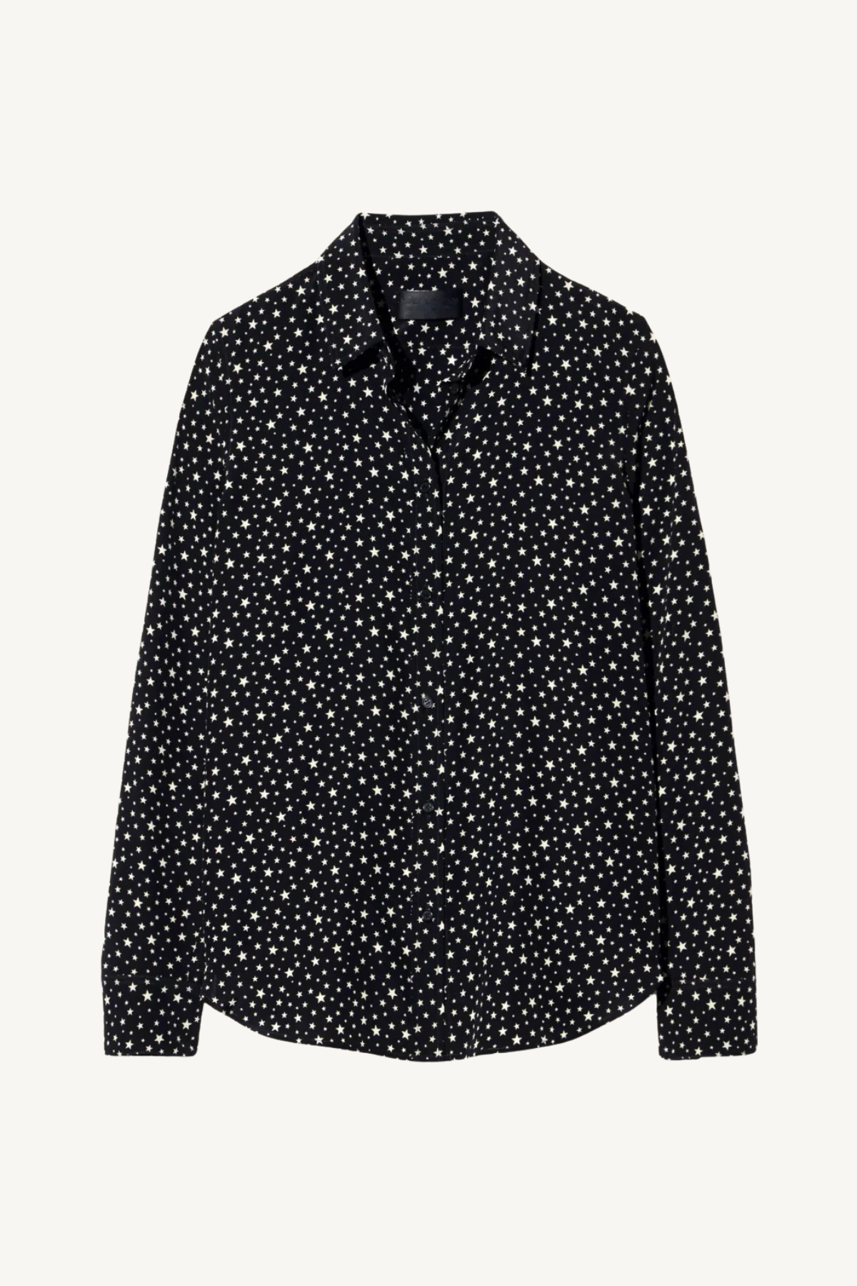 gaia slim shirt - black/white stars