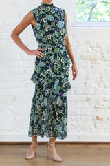 fleur ruffle dress - silva fern