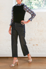 lou vest - black