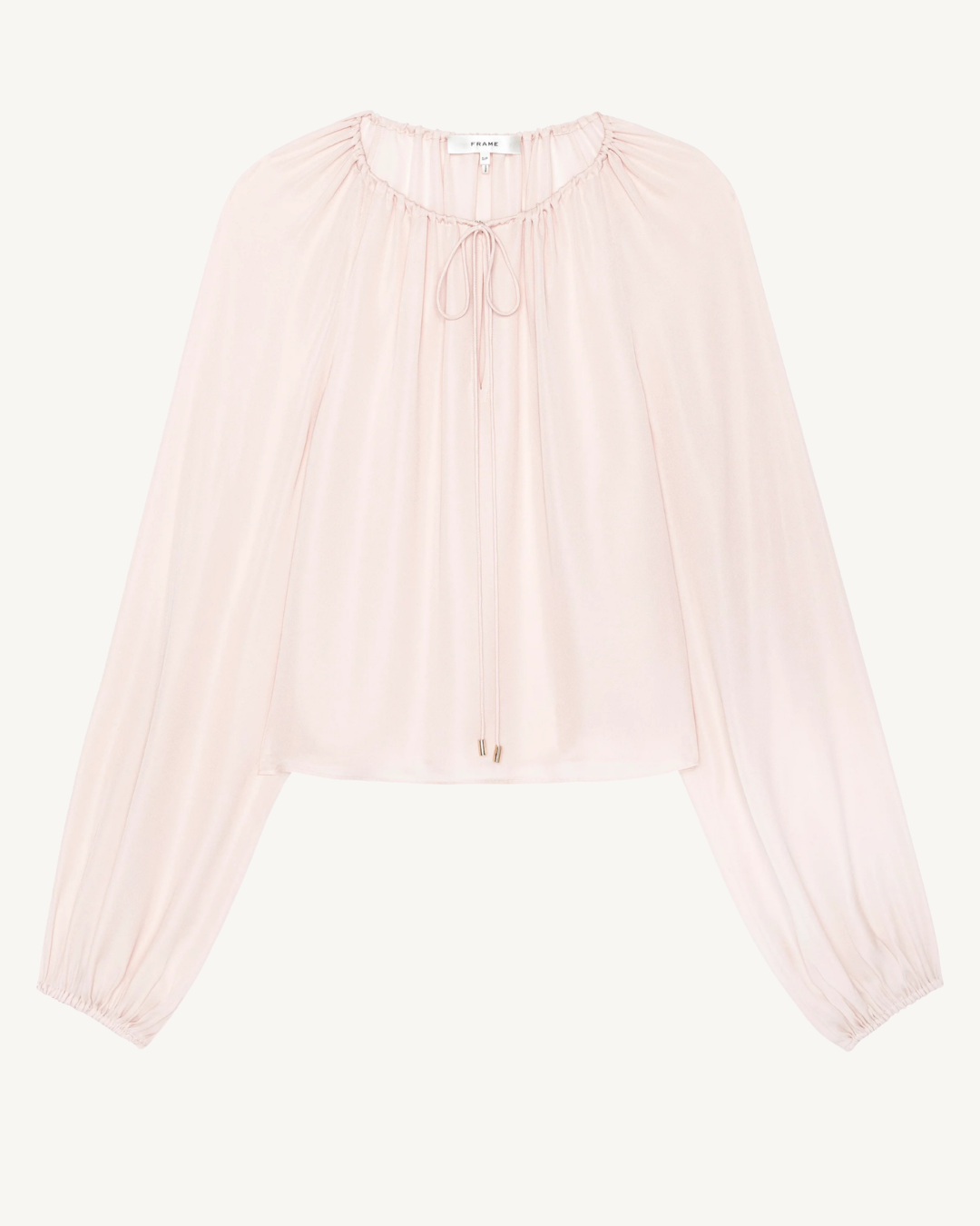 silk balloon blouse - taffy