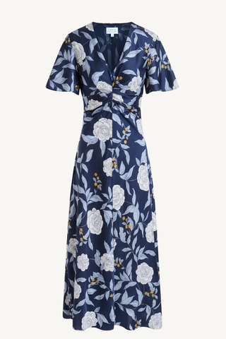 daphne dress - maritime blue multi